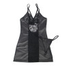 Subblime - 954178 Robe + String Cuir Noir L/Xl
